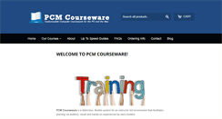 Desktop Screenshot of pcmcourseware.com